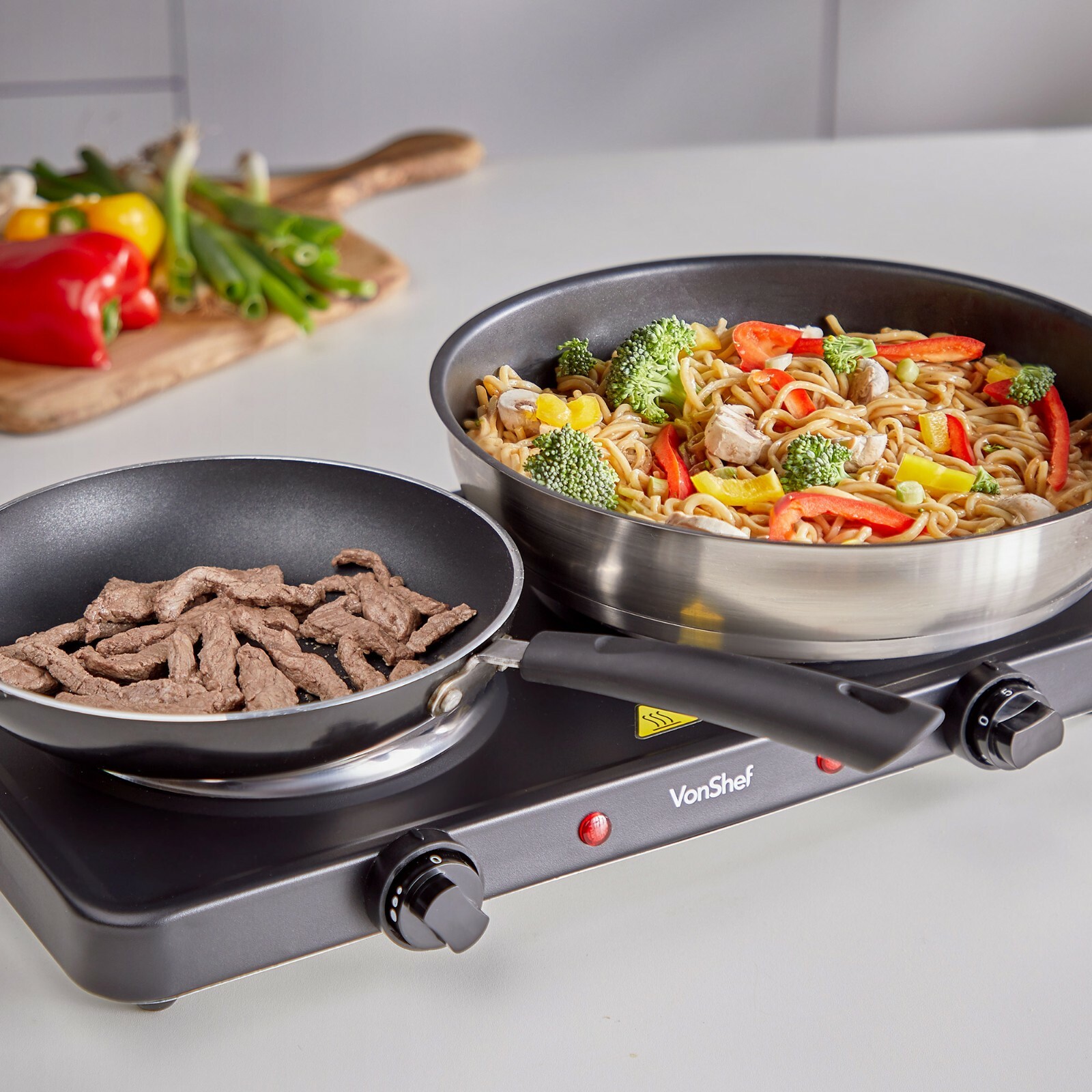 Hot Plate Electric Hob VonShef Portable Stove with Temperature Control 2500W eBay