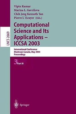 Computational Science and Its Applications - ICCSA 2003: Buch Springer