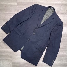 Jos A Bank Signature Collection Blazer Mens 42R Navy Blue 100 Wool Tailored Fit