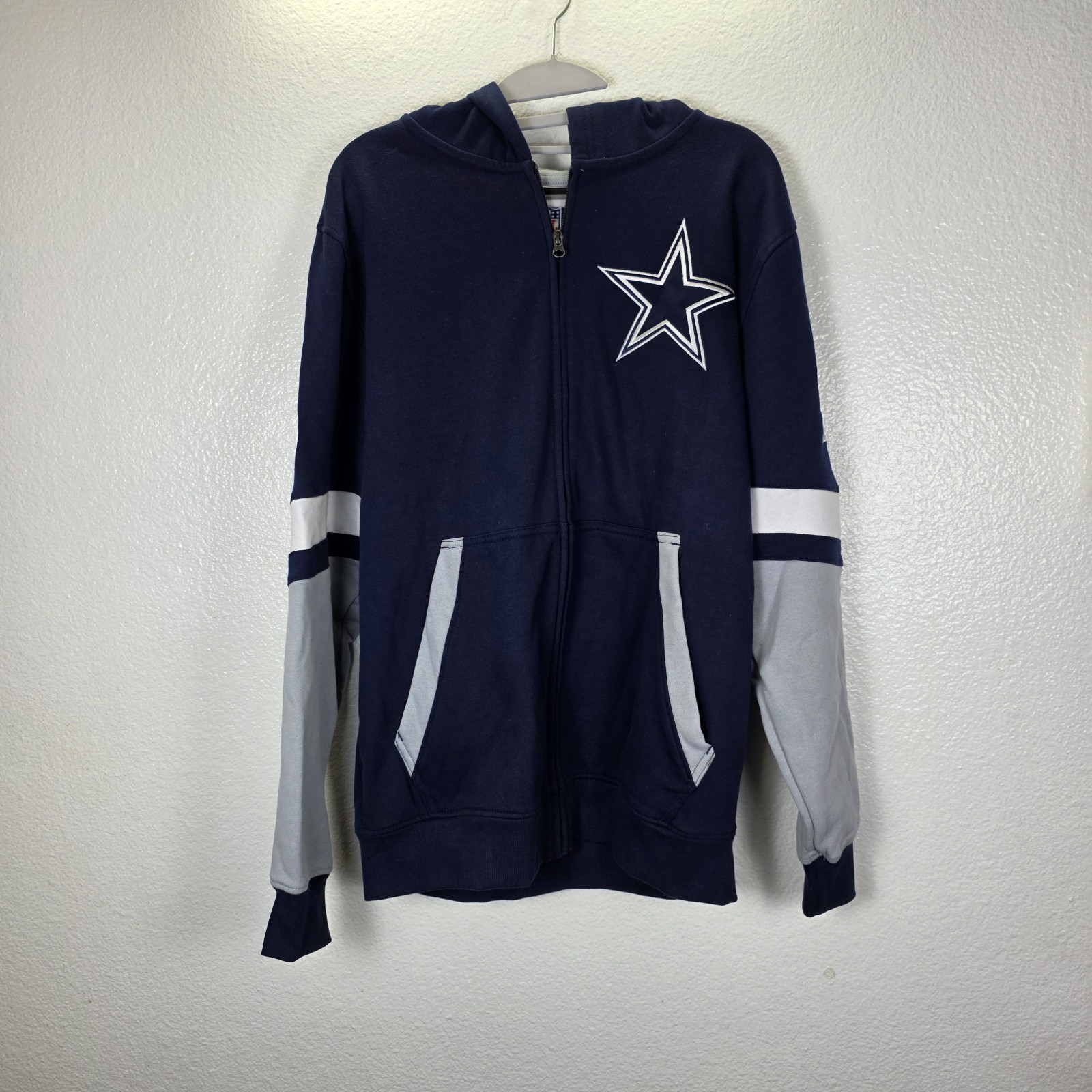 NFL Men's Officially Licensed T-Shirt & Full Zip Hoodie Combo Dallas Cowboys SzM