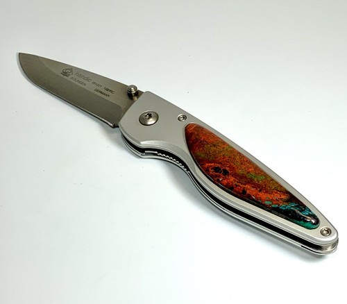 VINTAGE PUMA HANDIC 281001 SOLINGEN GERMANY KNIFE CUSTOM GEMSTONE HANDLES!