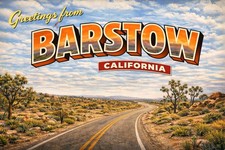 Greetings From BARSTOW, CALIFORNIA Modern Postcard A458