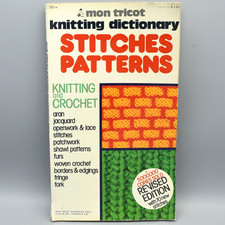 Mon Tricot Knitting Dictionary Stitches Patterns Revised Edition Paperback