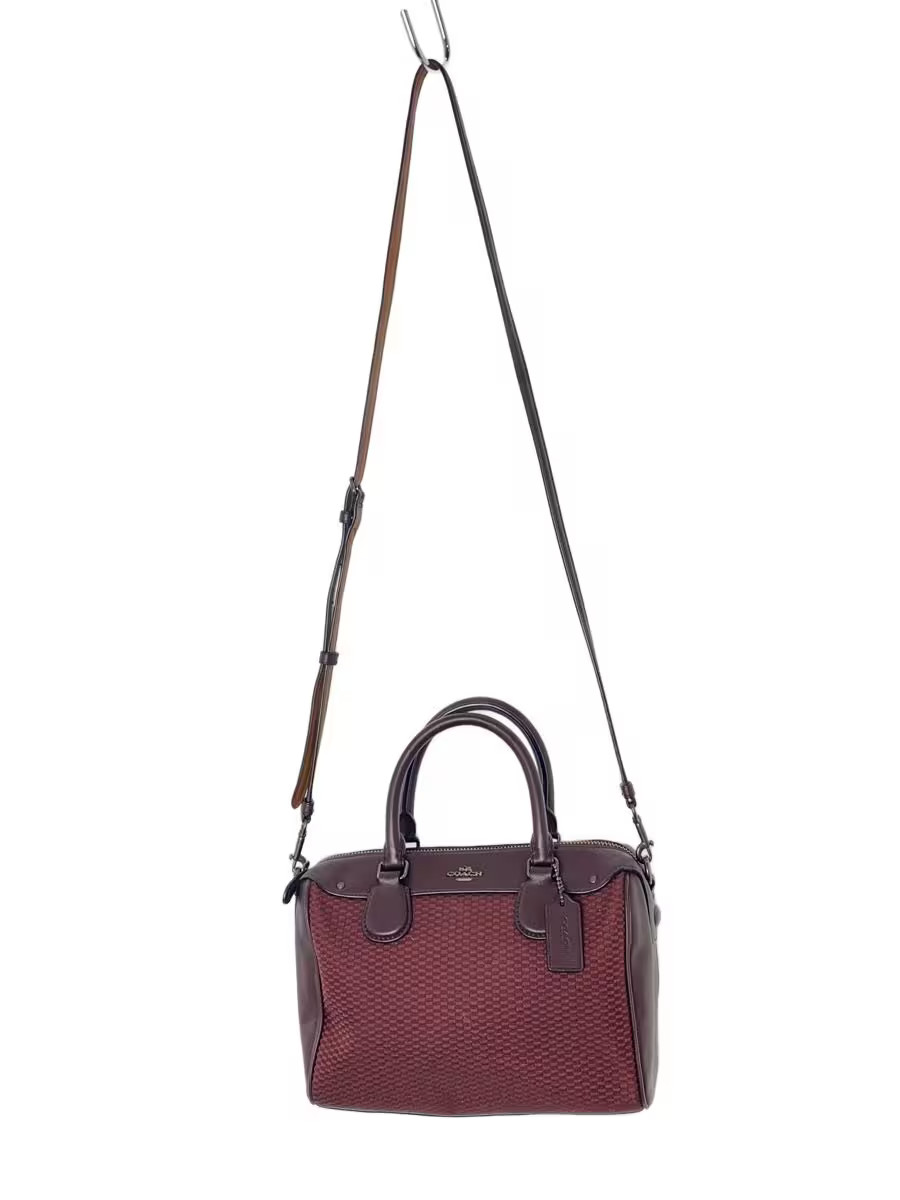 COACH Shoulder Bag Leather Brown Plain E1781-F57242