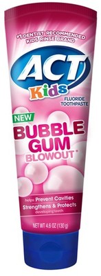 Bubblegum Blowout Toothpaste 4.6 Ounce (Pack of 24) Children's Anticavity Too...