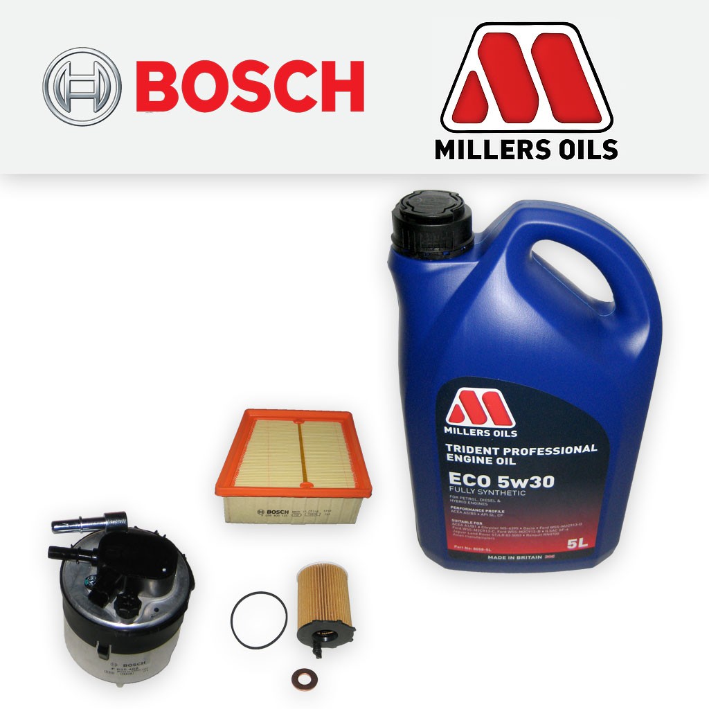 SERVICE KIT for MAZDA 2 1.6 MZ-CD DIESEL OIL AIR FUEL FILTERS +OIL (2008-2010)