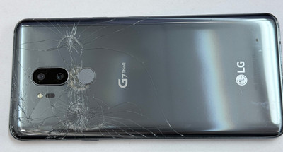 LG G7 ThinQ G710 Gray 64GB 4G LTE Android Smart Phone *CRACKED  *FOR PARTS ONLY*