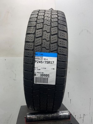 1 Used  P245/75R17 Goodyear Wrangler SR-A 118 R - 7/32 