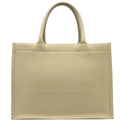 Sac fourre tout Dior Christian livre moyen cuir beige sac à main M1296ZGSB occasion HOUB 0