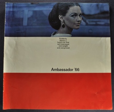 1966 AMC Ambassador Lg Brochure Hardtop Convertible Wagon Original 66