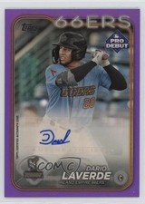 2024 Topps Pro Debut Purple Foil Auto 20/299 Dario Laverde #PD-38 Auto 09ou