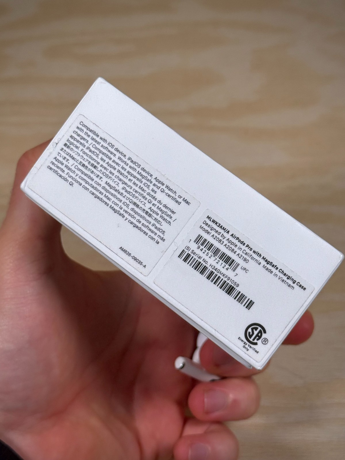 Official Apple AirPod Pro 1st Generation Replacement Left & Box A2083 Geniune image 8