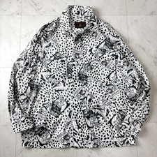 Rare HYSTERIC GLAMOUR F Oversized Military Shirt Comic Pattern