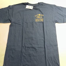 SALTY CREW Thrill Seekers Risk Takers Blue T-SHIRT Medium 100% Cotton TUNA FISH