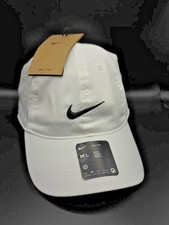 Nike Dri-Fit Club Hat Adjustable Training M/L White
