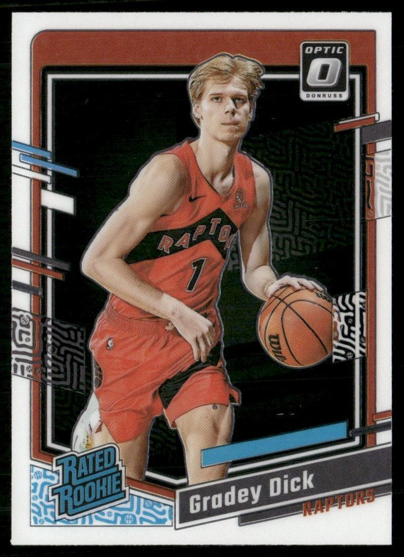 Gradey Dick Rookie 2023-24 Donruss Optic Toronto Raptors #212