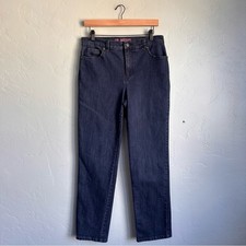 Gloria Vanderbilt Women's Amanda Classic Jeans Blue Stretch Denim Size 8 EUC