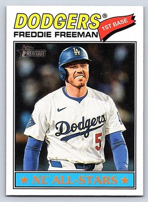 FREDDIE FREEMAN  DODGERS  2026 TOPPS HERITAGE #350
