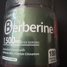 Organic Berberine Supplement - 180 Count Berberine with Ceylon Cinnamon Cit...