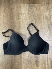 Maidenform Black T Shirt Bra Lightly Lined Size 36D