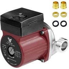 304 Stainless Steel Hot Water Recirculating Pump, 3-speed with 3/4'' NPT Adap...
