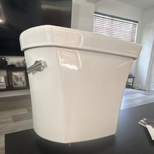 Kohler Wellworth 4467-RA-0 Toilet Tank White Right-Hand Trip Lever 1.28 GPF