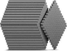 36 Pack Home Gym Mat, Puzzle Exercise Mat, EVA Interlocking Foam Floor Tiles for