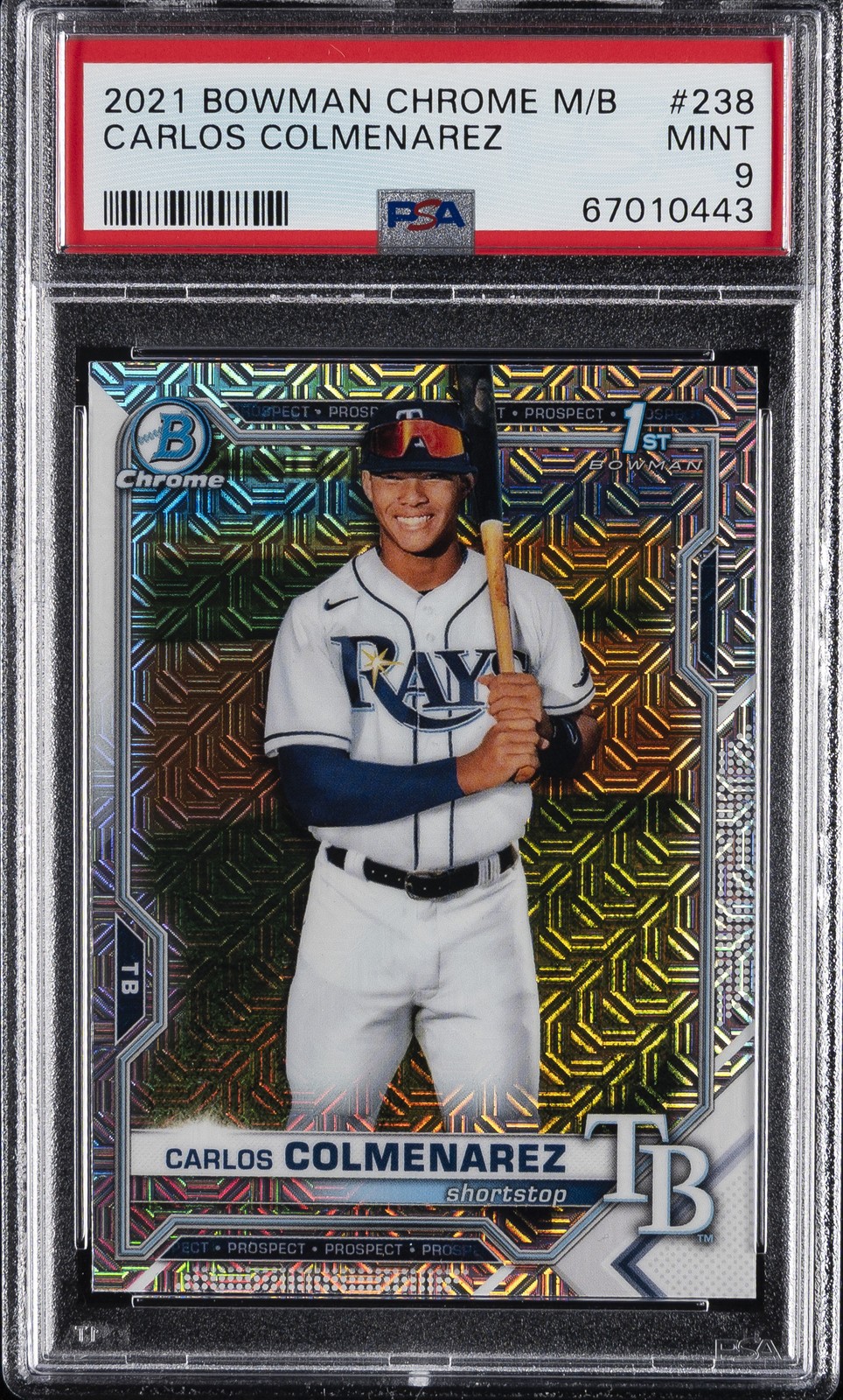 2021 BOWMAN CHROME MB #238 CARLOS COLMENAREZ PSA 9