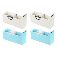 Klebebandhalter 4Er Pack FüR Schreibtisch, Blau & Weiß
