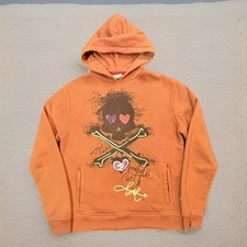 Felpa con cappuccio originale Fables OGF arancione pullover ricamato | Uomo taglia S