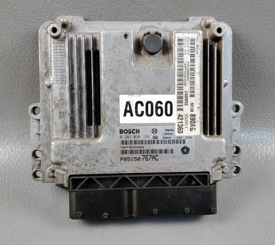 2014 2018 JEEP GRAND CHEROKEE RAM 1500 3.0D ENGINE CONTROL MODULE ECM 0281030158 - Image 4 of 4