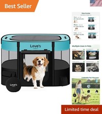 Pet Puppy Dog Playpen, Large Dog Tent Crates Cage Indoor/Outdoor, Portable Ex...