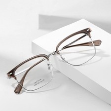 15g Ultra Light Men Business Browline Eyeglas...