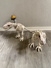 Set Of 2 Crazy Bonez T-Rex Skeleton Figure Dinosaur Bones Decor / Toy