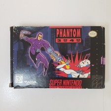 Phantom 2040 SNES Game With Box, Manual, & Poster UNTESTED Super Nintendo Vtg