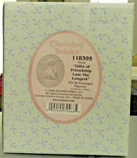 CHERISHED TEDDIES 118395 SUZY "GIFTS OF FRIENDSHIP LAST THE LONGEST" FROM 2004