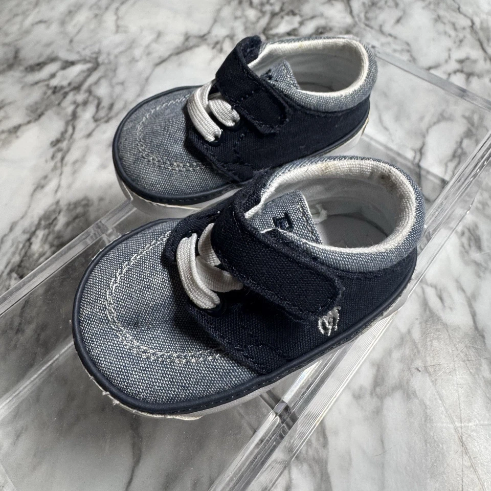 Polo Ralph Lauren 婴儿床 婴儿床 0 码 新生儿蓝色牛仔弹力 — 第 2/4 张图片