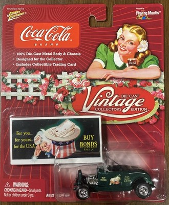 Johnny Lightning  1932 Ford Highboy Vintage Coca Cola Buy Bonds New Old Stock