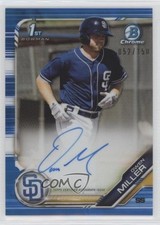 2019 Bowman Chrome Prospects Blue Refractor 52/150 Owen Miller #CPA-OM Auto ok8