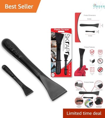 Plastic Scraper Tool 2 Pack Non-Scratch Heat Resistant Dishwasher Safe