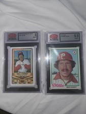 Mike Schmidt Phillies 2-Card Lot: 1978 Topps #360 & 1982 Perma-Graphes baseball