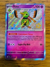 NEAR MINT! Xatu (152/091) Paldean Fates Baby Shiny Rare Pokemon Card!