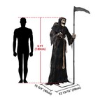 6Ft Halloween Grim Reaper Life Size Animated Skull Motion Sound Activated — photo 9