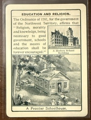 1903 Cincinnati Fireside Game Co National Life A Frontier Schoolhouse