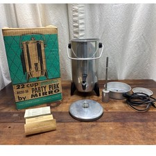 Mirro Vintage 22 Cup Electric Party Perk Coffee Percolator With Box Made In USA
