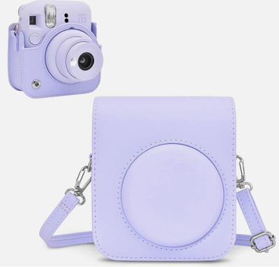 For Fujifilm Instax Mini 12 Case Purple  Camera Cover + Free Photo Album
