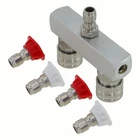 High Efficiency Dual Nozzle for 5000 PSI Pressure Washers Easy Connection