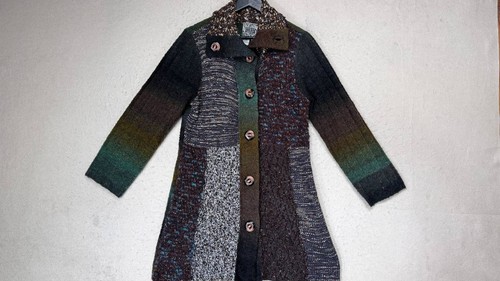 Anthropologie Curio Cardigan Sweater Long Boho Cottage Women Size Large - 第 1/7 張圖片