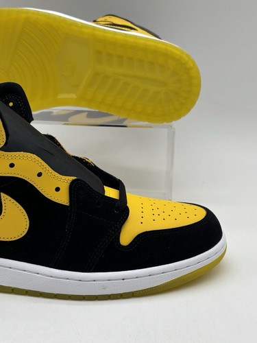 Mens Size 11 Air Jordan 1 Mid SE Blk Maize White Basketball Shoes HJ6654 071 NEW - Picture 2 of 7