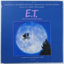 E.T. OST John Williams/Michael Jackson MCA LP VG++/VG+ boxset poster & booklet q